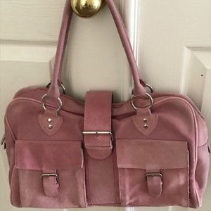 Arden B. Soft Pink Suede Tote/Purse Gently Used